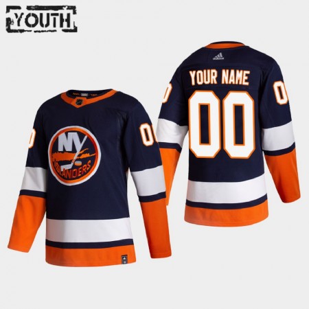 Camisola New York Islanders Personalizado 2020-21 Reverse Retro Authentic - Criança